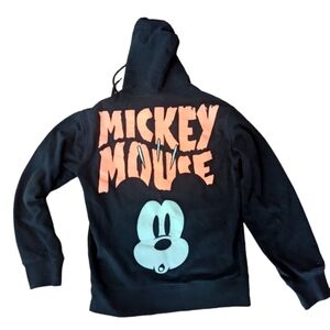 Disney Mickey Mouse Halloween Haunted House Theme Hoodie Sweatshirt sz S Unisex